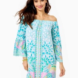 NEW Lilly Pulitzer Nevie off the shoulder dress